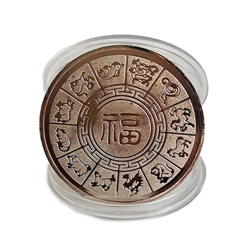 1 BUC 2022 China Tiger Monede China de Anul Nou De Tigru Original Monedă Comemorativă An Tigru Monede Mici Cadouri Doisprezece Zodia Tigru