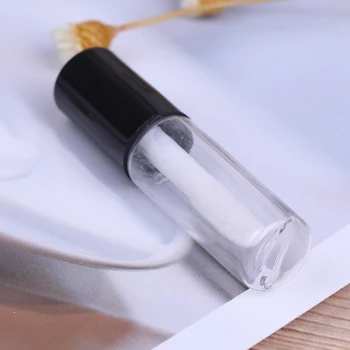 10 BUC Gol Transparent PE Buze Luciu de Tuburi de Plastic Balsam de Buze Tub de Ruj Mini Eșantion Cosmetice Recipient Cu Capac 3 Culori