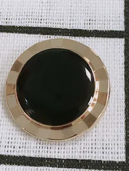 10 Capsule Diy Metal Butoane De Cusut Accesorii Craft Supplies Ornamente Pentru Îmbrăcăminte Plat Aur, Argint, Margine De Culoare Alb-Negru