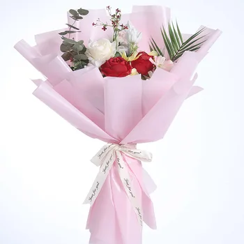 10M/rola Culoare Floare de Hârtie de Ambalaj Translucid Mat, rezistent la apa de Hârtie Cadou Florar WeddingRose flori de hârtie de ambalaj