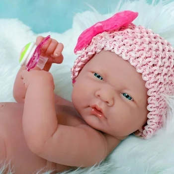 14inch Nou-născut Silicon Papusa de Vinil Piele Lavabil Papusa + Accesorii Viața Ca O zi Biberon Silicon Baby Doll NC(de Origine)