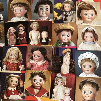 16PCS Vintage doll autocolante kawaii pentru copii DIY scrapbooking album jurnalul fericit planificator meserii autocolante decorative pachet