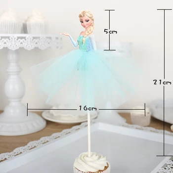 1buc/lot Printesa Frozen Elsa Petrecere de Ziua Decor Copii Tort Fân Pentru Fete Ziua de nastere Decor Anniversaire Tort Consumabile