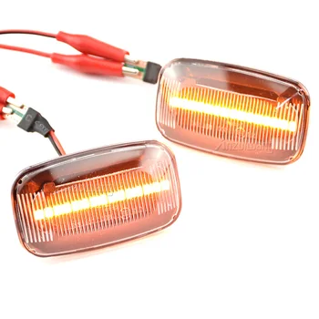 2 buc LED-uri Dinamice de poziție Laterale de Semnalizare Repetor Indicator luminos Curge Flash Fit Pentru Toyota Landcruiser 70 80 100 Seriile