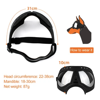 2020 FIERBINTE Reglabil Câine de Companie Ochelari de Soare Anti-UV Ochelari de Soare ochelari de Protecție Impermeabil ochelari de Soare Câine de Companie Furnizează