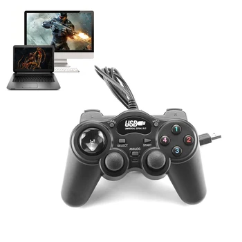 2020 USB 2.0 cu Fir Controler Gamepad Patru Butoane de Control Dublu Vibrații Pentru PC, Laptop Sau Win7/8/10 XP/Pentru Vista