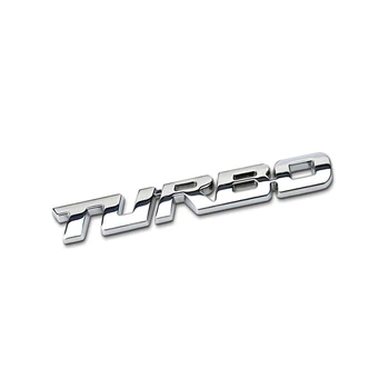 3D Stereo TURBO Logo-ul Autocolant Auto Scrisoare Emblema Pentru Volkswagen, Skoda, Renault, Mercedes-Benz, Audi S4 S5 S6 S7 S8 RS4 RS5 RS6 RS7 Q5