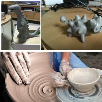 6pcs Lut Sculptura Ceara Sculptură Ceramică Instrument de Formatorii de Polimer Modelare Mâner din Lemn Ceramica Lut Sculptura DIY Instrumente Sculptură AA