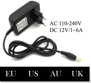 718/5000 110-240V 12V 1A 2A 3A 4A 5A 6A AC-DC adaptor Universal power adapter incarcator LED strip plug