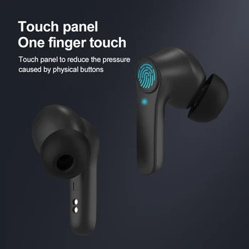 ANC Activ de Anulare a Zgomotului Căști Bluetooth Wireless Sport rezistent la apa Cască Subwoofer In-Ureche Căști Smart Touch Earbulb
