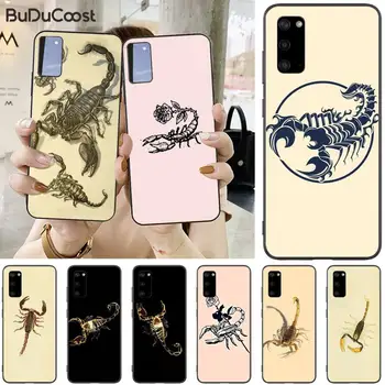 Animale Crab Scorpion Drăguț Coque Shell Caz de Telefon Pentru Samsung S5 6 7 8 9 10 S8 S9 S10 plus S10E lite S10-5G S20 UITRA plus