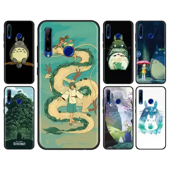 Anime Totoro Ghibli Spirit Caz Moale pentru Huawei Honor 20 10 9X Lite 20 30 9X Pro 9A 9C 9 20i 10i 8A 2020 X10 5G Acoperi