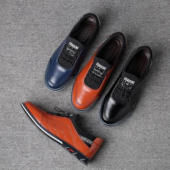 Barbati Pantofi Casual de Vara Adidași, Mocasini Confort Respirabil de Moda de Conducere Pantofi de Lux, Negru, Maro, Albastru, Pantofi de Piele pentru bărbați