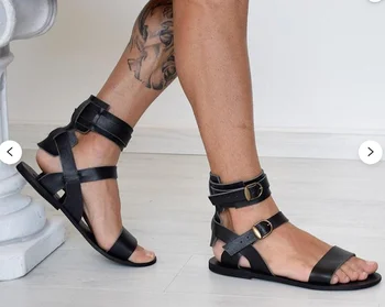 Barbati Pu Piele Slip-on Casual Gladiator Pantofi de Moda de sex Masculin Stil Britanic Respirabil Sandale Zapatos De Hombre 8KH135