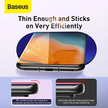 Baseus 2 buc 0,15 mm HD Ecran Protector Pentru Huawei Mate 30 20 P30 P40 Pro Clare de Protecție Moale Hidrogel Film Pentru Huawei P40Pro