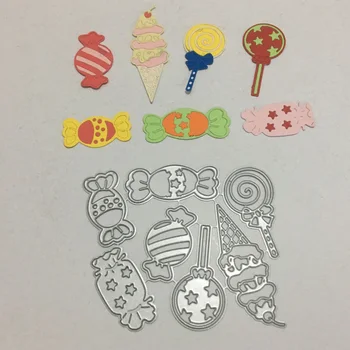 Bomboane Rama de Metal de Tăiere Moare Lollipop Moare Nou 2020 pentru Luare de Card Scrapbooking Moare Relief Reduceri Stencil