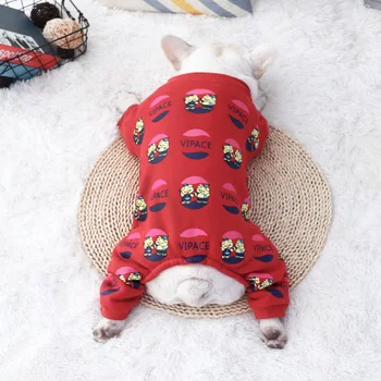 Bulldog francez de îmbrăcăminte pug câine haine costum de câine haină dropship pijama salopeta sleepwear salopete pudel schnauzer frenchie