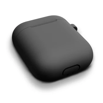 Capac de silicon Cu Cârlig de Caz Pentru Apple airpods caz la Caz sticker Bluetooth Caz Pentru Aer Păstăi 1/2 caz Casti Accesorii piele