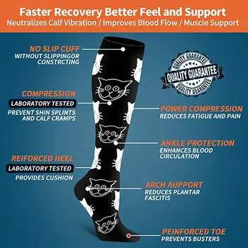 Ciorapi De Compresie Pentru Varice Șosete Pentru Femei, Bărbați Legging Presiune Asistente Medicale Ciorapi De Funcționare În Aer Liber Drumeții Ciorapi De Compresie
