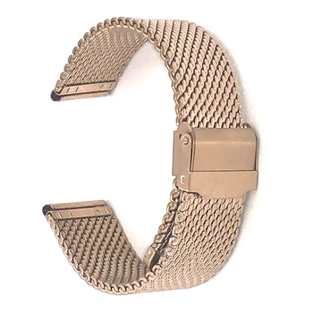 Complet din Oțel curea de Ceas 20 mm Ultra-subțire Watchband Universal din Otel Inoxidabil Bratara Rose Gold Silver Culoare Curea de Ochiuri pentru Ceasuri