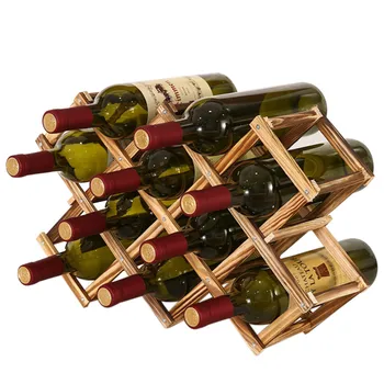 Creative Elegant Din Lemn Rack De Vin 3/6/10 Suport Sticla De Pliere Sticla De Bautura Bar, Cabinetul De Afișare Raft De Depozitare A Vinului Accesorii