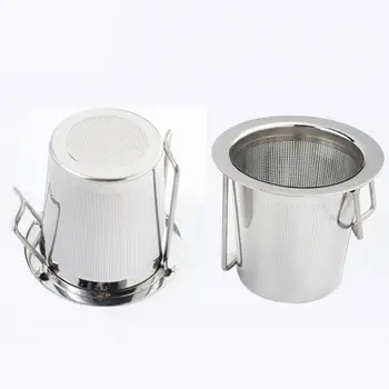 Culoare argintie Reutilizabile din Oțel Inoxidabil Filtru de Ceai Infuser Filtru Coș Plasă de Ceai Infuser Filtru pe bază de Plante Mingea Ceai instrumente noi