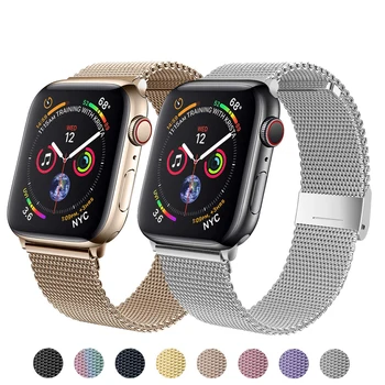 Curea Pentru Apple watch Band 44mm 40mm iWatch 38mm 42 mm curea de Metal correas bucla magnetice brățară apple watch serie 5 4 3 6 se