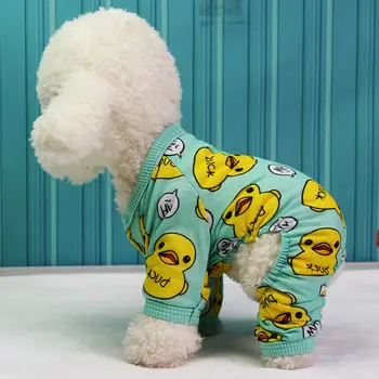 Câinele Pijamale De Bumbac Animale De Companie Haine Chihuahua, Yorkie Catelus Îmbrăcăminte Salopeta