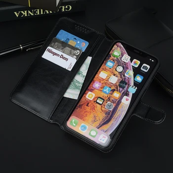 De Lux Portofel Din Piele De Caz Pentru Huawei Y5 Y6 Prim-Y7 2018 Y9 2019 Card Stand Husa Flip Cover Telefon Coque