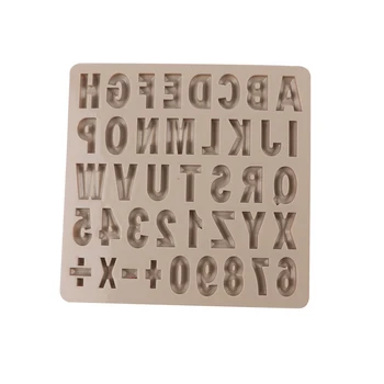 Dearfod Silicon Scrisoare și Numărul de Mucegai Matrite de Ciocolata cu Jeleu Bomboane, produse de Patiserie DIY Decorare Tort Decoratiuni DBS205