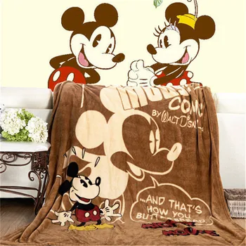 Disney Spider-Man Mickey Minnie mouse elsa pătură de Desene animate Pătură pentru Copii Adult copil Pat Canapea extensibilă pentru copii pătură de lână