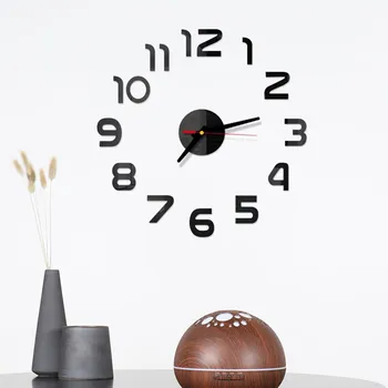 DIY Ceas de Perete 3D Suprafață Oglindă Autocolant Acasă Decor de Birou Ceas de Acril Oglindă Autocolante Ceas Pentru Acasă Decorare Camera de zi