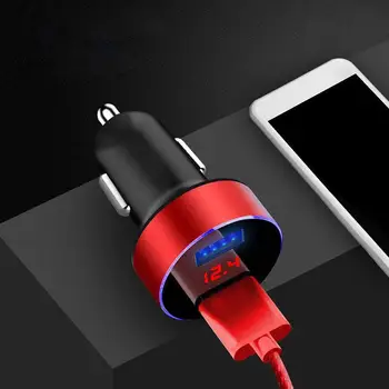 Dual USB Masina Încărcător 5V 3.1 a LED 2 Port Țigară Adaptor Samsung Încărcare Pentru iPhone Bricheta Universal Rapid S5V2