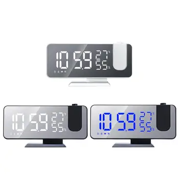 En-gros LED Digital Ceas cu Alarmă Ceas de Masa Electronice Ceas de pe Desktop USB serviciu de Trezire Radio FM Timp de Tavan Proiector Funcție