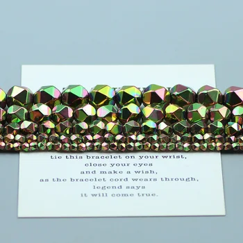 Fatetate Verde Colorat Rotund Margele Hematit 3 4, 6, 8 și 10mm Farmece Distanțier Liber Margele Pentru Bijuterii DIY Face Bratara Concluziile