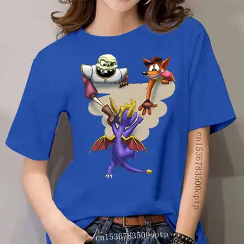 Femei tricou Original Trio.. Spyro Accident Medievil tricou Femei t shirt