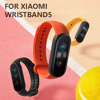 FIERBINTE! Curea Pentru Xiaomi Mi Band 5 4 3 Silicon Înlocuire Brățară Brățară Watchband Pentru Xiomi Mi Band3 Miband 4 3 Band4 Curea