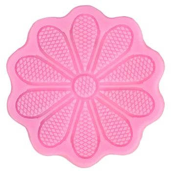 Floare Mandala Matrite de Silicon DIY Designer de Lut Bijuterii Textura Dantela Grava de Timbru în Ipsos Rășină Epoxidică Coaster de Artă