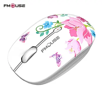 Fmouse 2.4 G Wireless Mouse-ul Super Liniștită, Aspectul Rafinat 1600DPI Laptop Notebook Mouse Optic Wireless Baterie de 1600