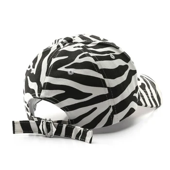 FS 2021 Tendință Dungi Șapcă de Baseball Streetwear Hip Hop Capace Pentru Barbati Femei Maro Alb Model Zebra de Vară, Pălării de Soare Gorras Hombre