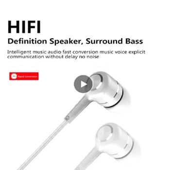 HIFI In-ear Telefon Mobil Căști de 3,5 mm Built-in Microfon, Volum Reglabil pe Fir Căști Audio Pentru Huawei, Xiaomi Tablete MP3