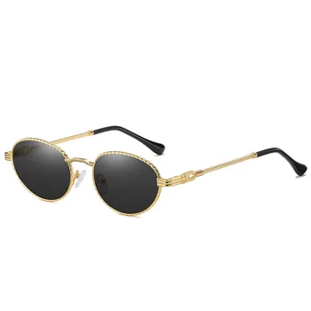 JASPEER 2021 Noi Oval ochelari de Soare Femei Retro UV400 Conducere Ochelari de Soare Vintage Nuante Clasice de Ochelari Rame Metalice