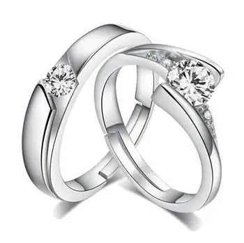 KEC9 s925 argint inel de sex feminin nou angajament propunere inel placat cu argint inel