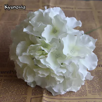 Kyunovia 10buc/lot Floare Hortensie Capul MARE Dimensiune L de fotografie de perete arc de nunta de decorare Mătase Artificială Flori KY132