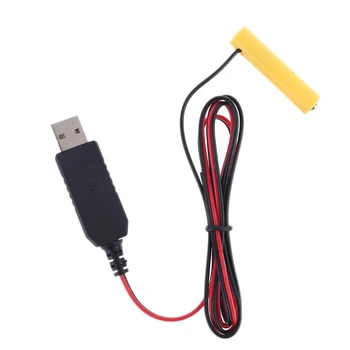 LR03 AAA Eliminator de Baterie USB Cablu de Alimentare Înlocui de la 1 la 4 buc AAA Baterie Electrică de Jucărie Lanterna Ceas cu LED-uri en-Gros