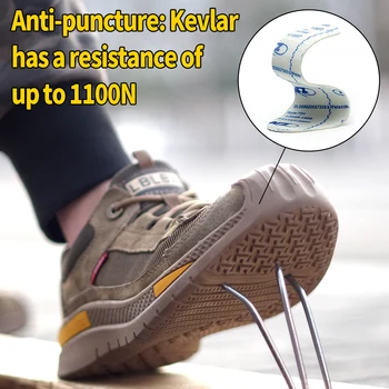 Lucru Pantofi Pentru Bărbați Din Oțel Picior Anti-Zdrobitor Puncție Dovada Lumină Moale Respirabil Confortabil Indestructibil Cizme De Protecție
