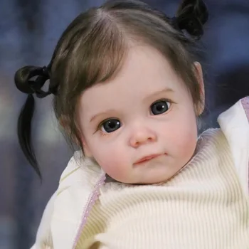 Maggi Bebe Renăscut Kit de 22 Inch cu Adevărat Renăscut Baby Doll Vinil Mucegai Corpul Moale la Atingere Neasamblate Gol Părți DIY Jucărie La Vanzare