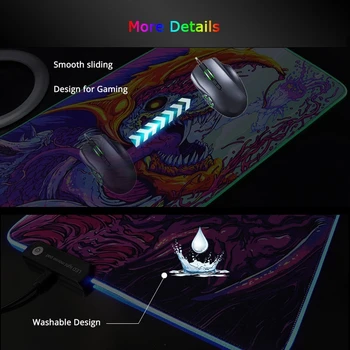 Mare RGB Mouse Pad xxl Gaming Mousepad CONDUS Mause Pad ASUS Gamer Mouse-ul Covor Mare Mause Pad PC Keyboard Desk Pad Mat, cu iluminare din spate