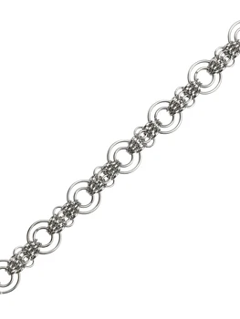 Mavra Țesute Manual Lanț Stil Gotic Inel Cravată Colier pentru Femei Guler de Metal Chainmail Bijuterii de Argint de Culoare Transport Gratuit