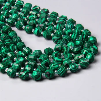 Moda Fatetate Verde Malachit cu Dungi Piatra Margele OIive Forma Vrac Piatra Margele pentru Bijuterii DIY Brățară Colier de 7.5